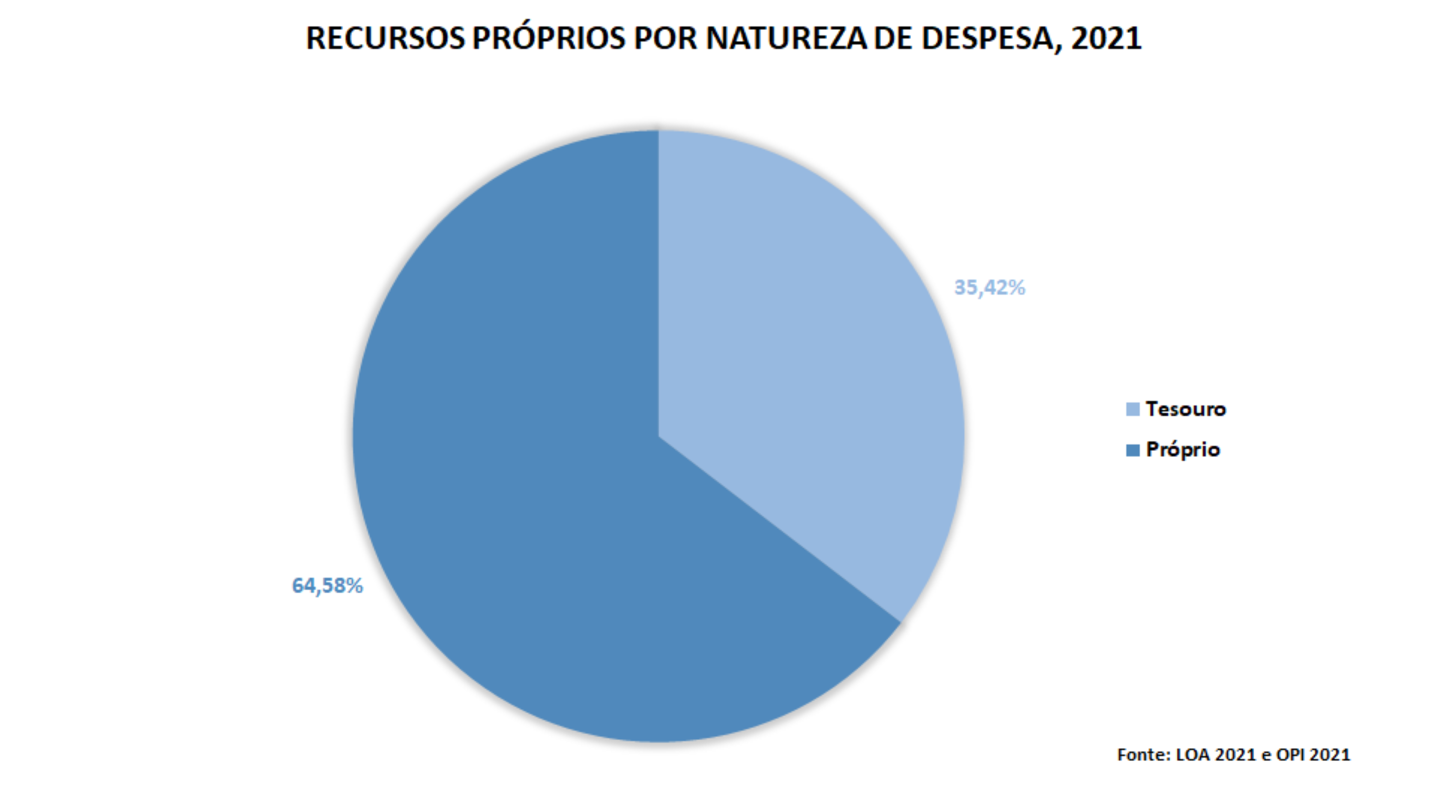Recursos Próprios por Natureza de Despesa, 2021